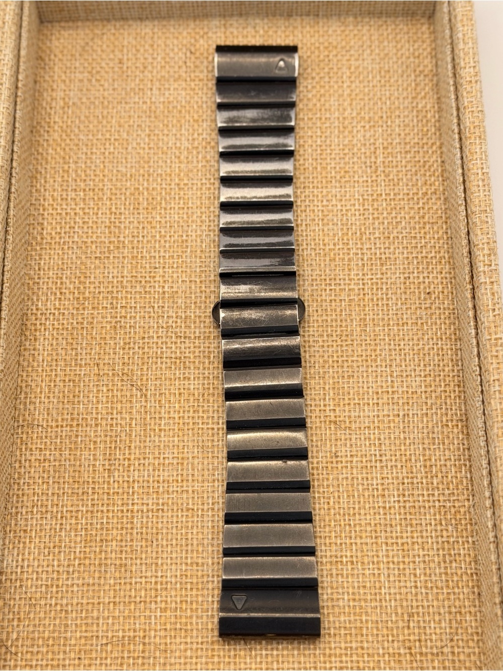 Garmin OEM Stainless Steel Band, 26mm, Black, Clasp, Fenix